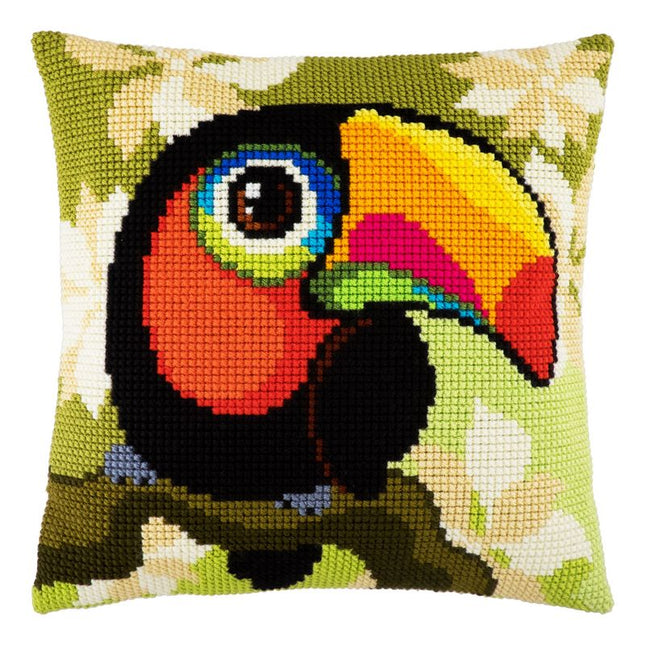 Cross Stitch Pillow Kit "Toucan"