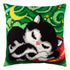 Cross Stitch Pillow Kit "Kitten under the Moon"