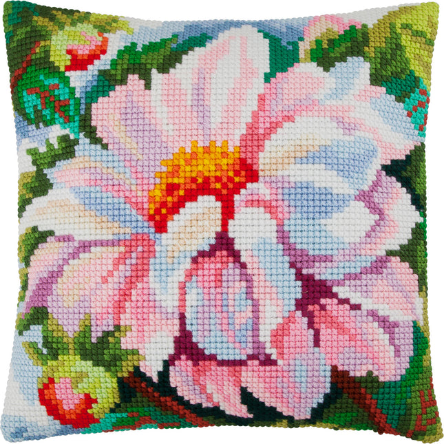 Cross Stitch Pillow Kit "Dahlia"