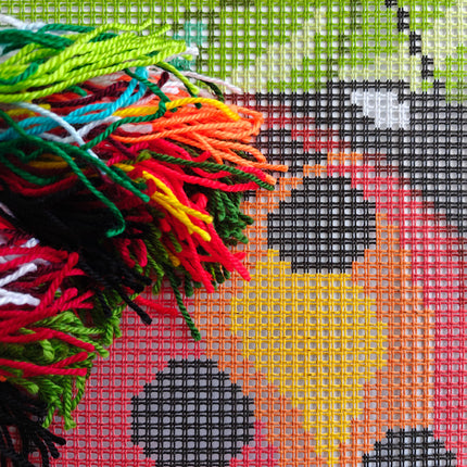 Cross Stitch Pillow Kit "Ladybug"