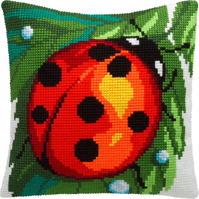 Cross Stitch Pillow Kit "Ladybug"