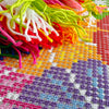 Cross Stitch Pillow Kit "Rainbow of Flowers"