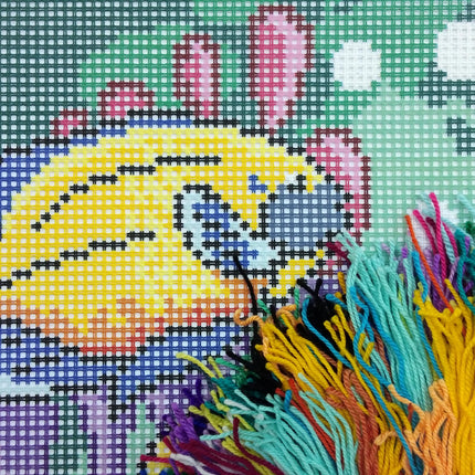 Cross Stitch Pillow Kit "Tropical Fish"