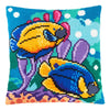 Cross Stitch Pillow Kit "Tropical Fish"