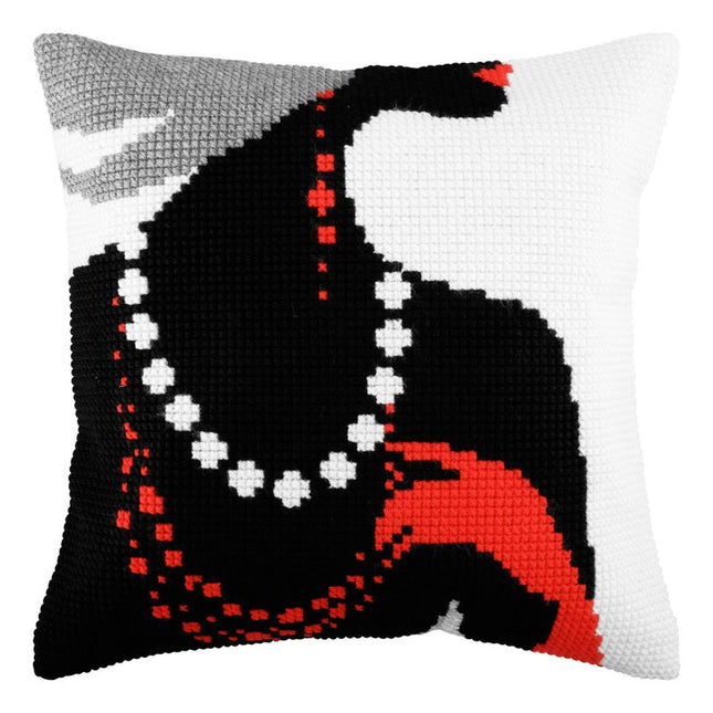 Cross Stitch Pillow Kit "Friskiness"