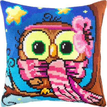 Cross Stitch Pillow Kit "Little Owl"