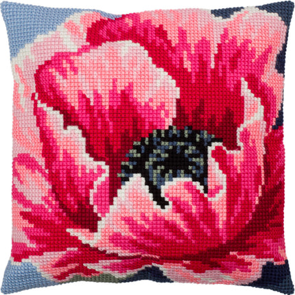 Cross Stitch Pillow Kit "Poppy"