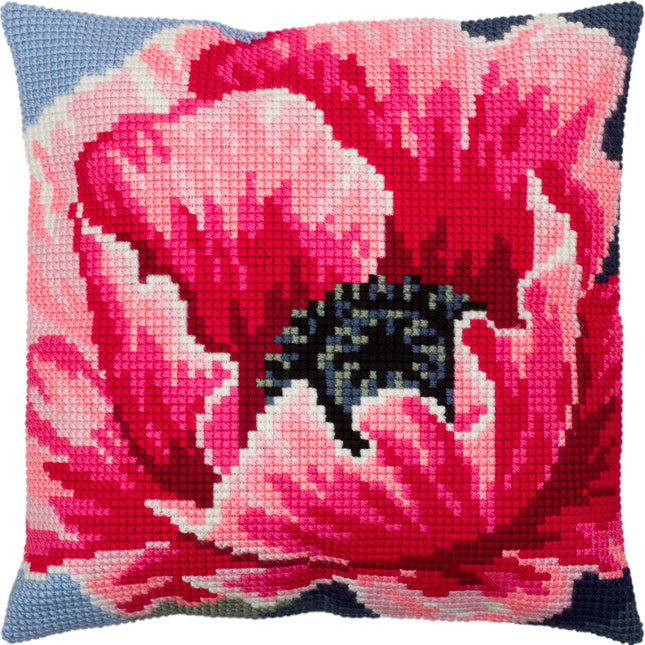 Cross Stitch Pillow Kit "Poppy"