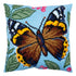 Cross Stitch Pillow Kit "Red Admiral"