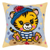 Cross Stitch Pillow Kit "Baby Tiger"