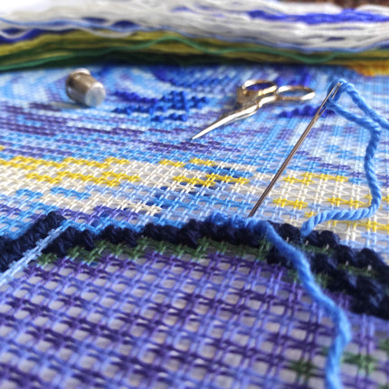 Cross Stitch Pillow Kit "Starry Night"