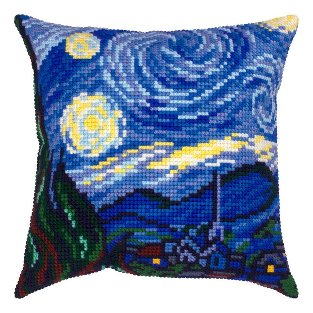 Cross Stitch Pillow Kit "Starry Night"