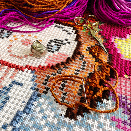 Cross Stitch Pillow Kit "Angel Girl"