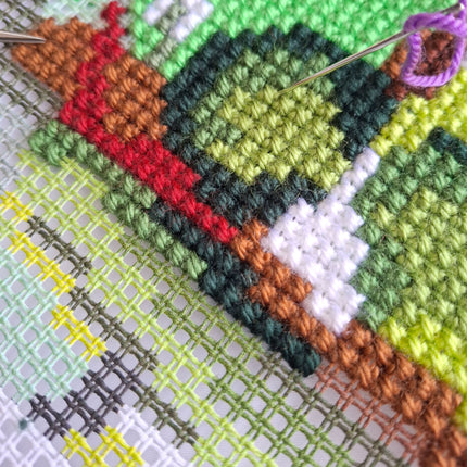 Cross Stitch Pillow Kit "Riverbank, H. Matisse"