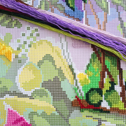 Cross Stitch Pillow Kit "Riverbank, H. Matisse"