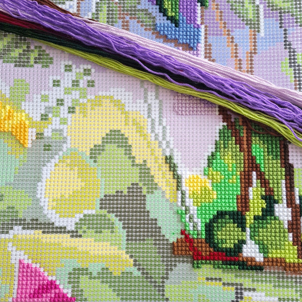 Cross Stitch Pillow Kit 