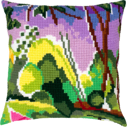 Cross Stitch Pillow Kit "Riverbank, H. Matisse"