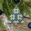Bead embroidery kit on a plastic base "Christmas tree toys"