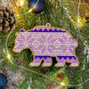 DIY Christmas tree toy kit "Purple Bear"