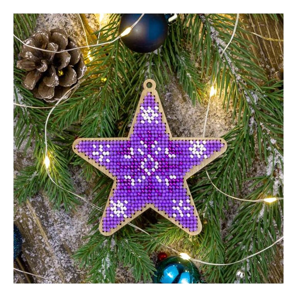 DIY Christmas tree toy kit "Purple star"