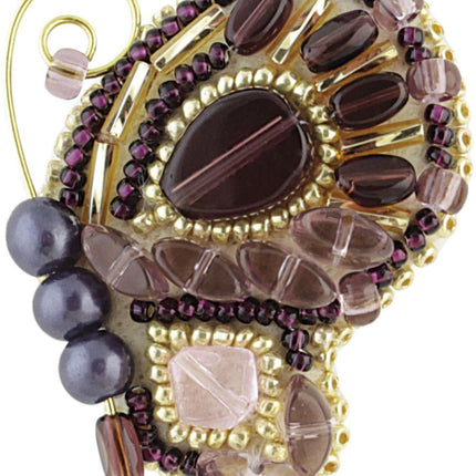 Beadwork kit for creating broоch "Butterfly"