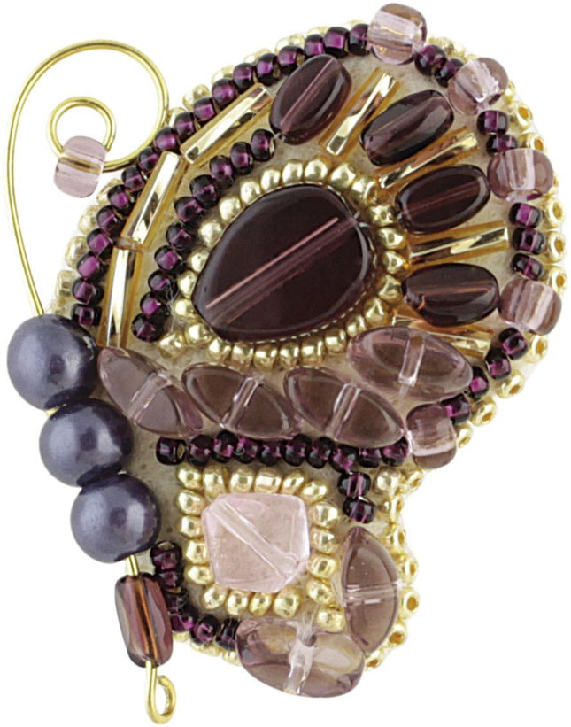 Beadwork kit for creating broоch "Butterfly"