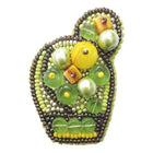 Beadwork kit for creating broоch 