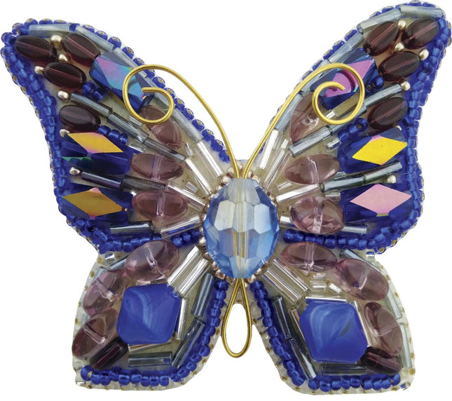 Beadwork kit for creating broоch "Butterfly"