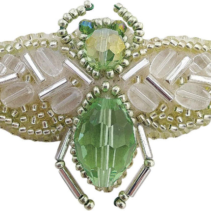 Beadwork kit for creating broоch "Bug"