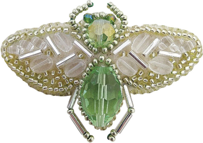 Beadwork kit for creating broоch "Bug"