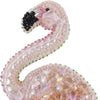 Beadwork kit for creating broоch "Flamingo"