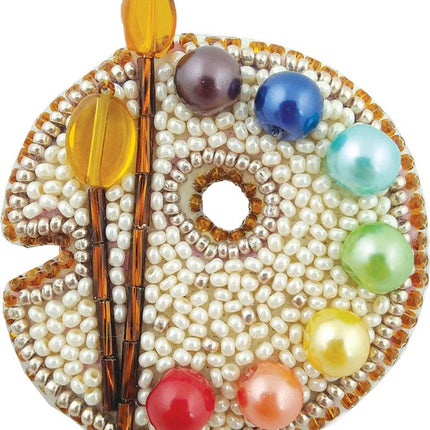 Beadwork kit for creating broоch "Palette"