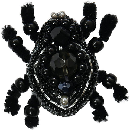 Beadwork kit for creating broоch "Spider"