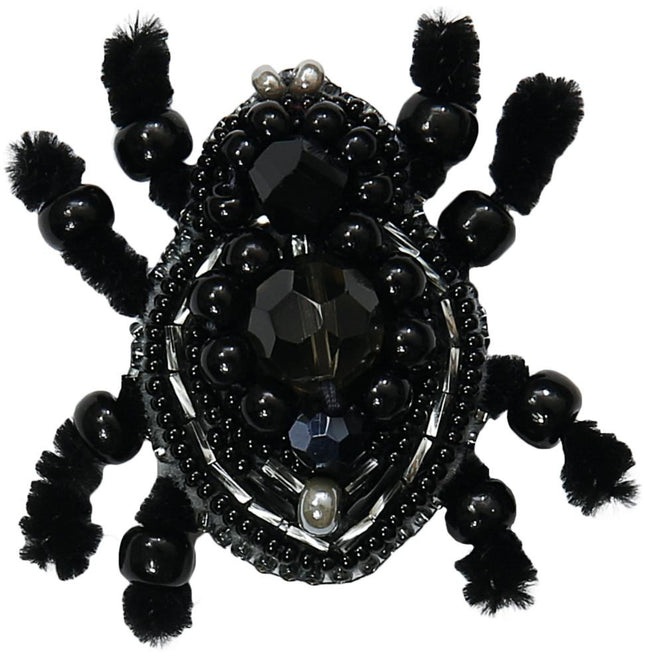 Beadwork kit for creating broоch "Spider"