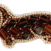 Beadwork kit for creating broоch "Dachshund"