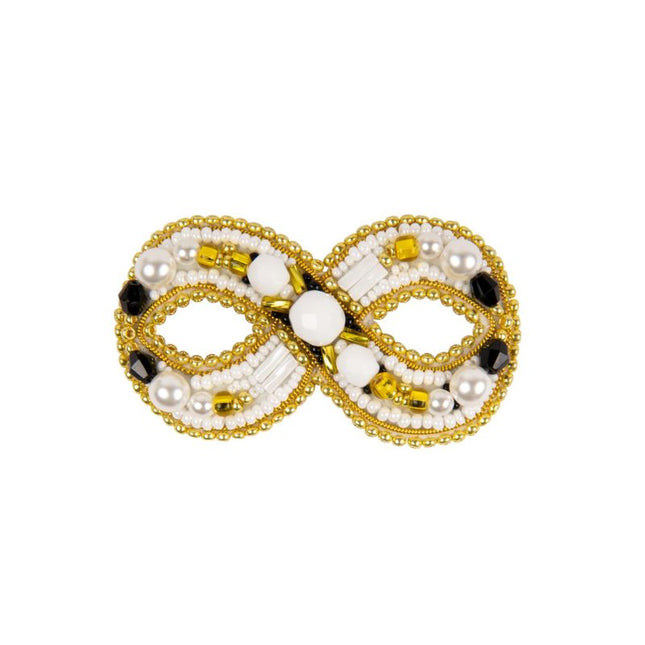 Beadwork kit for creating broоch "Infinity"
