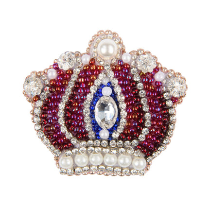 Beadwork kit for creating broоch "Crown"