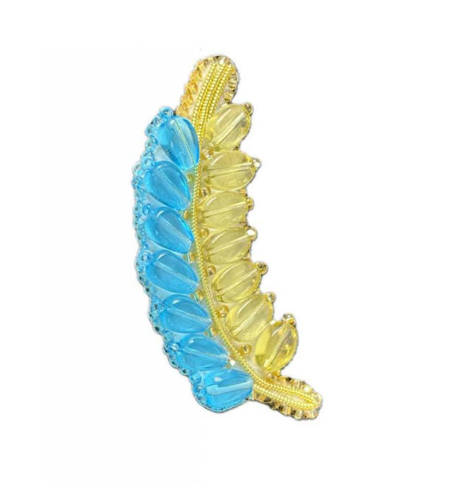 Beadwork kit for creating broоch "Spikelet"