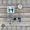 Beadwork kit for creating broоch "Cornflower"