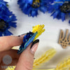 Beadwork kit for creating broоch "Ukraine"