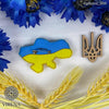 Beadwork kit for creating broоch "Ukraine"