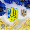 Beadwork kit for creating broоch "Emblem of Ukraine"