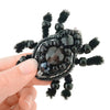 Beadwork kit for creating broоch "Spider"