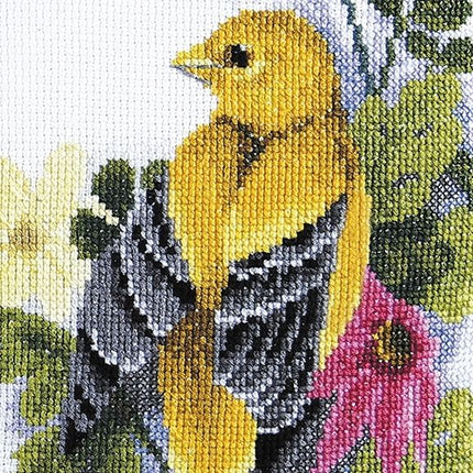 DIY Counted Cross Stitch Pillow Kit "Singing оrioles"
