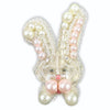 Beadwork kit for creating broоch "Bunny"