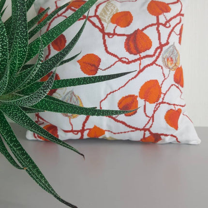 DIY Counted Cross Stitch Pillow Kit "Physalis"