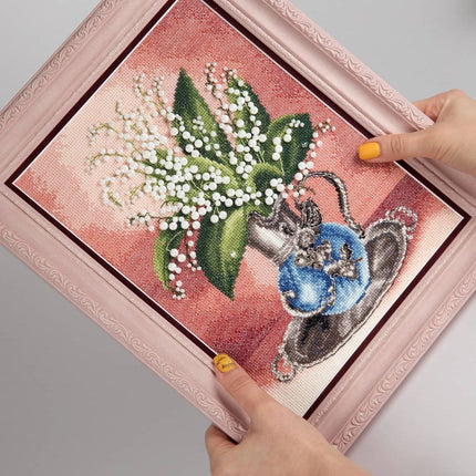 DIY Counted Cross Stitch Kit "Fragrant lilies of the valley"