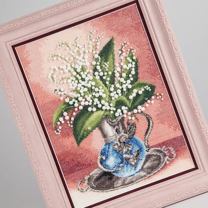 DIY Counted Cross Stitch Kit "Fragrant lilies of the valley"