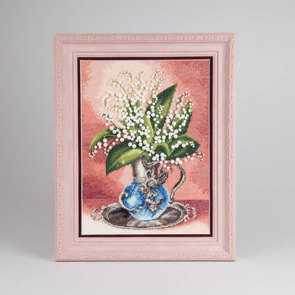 DIY Counted Cross Stitch Kit "Fragrant lilies of the valley"