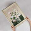 DIY Counted Cross Stitch Kit "Mystery of white flowers"
